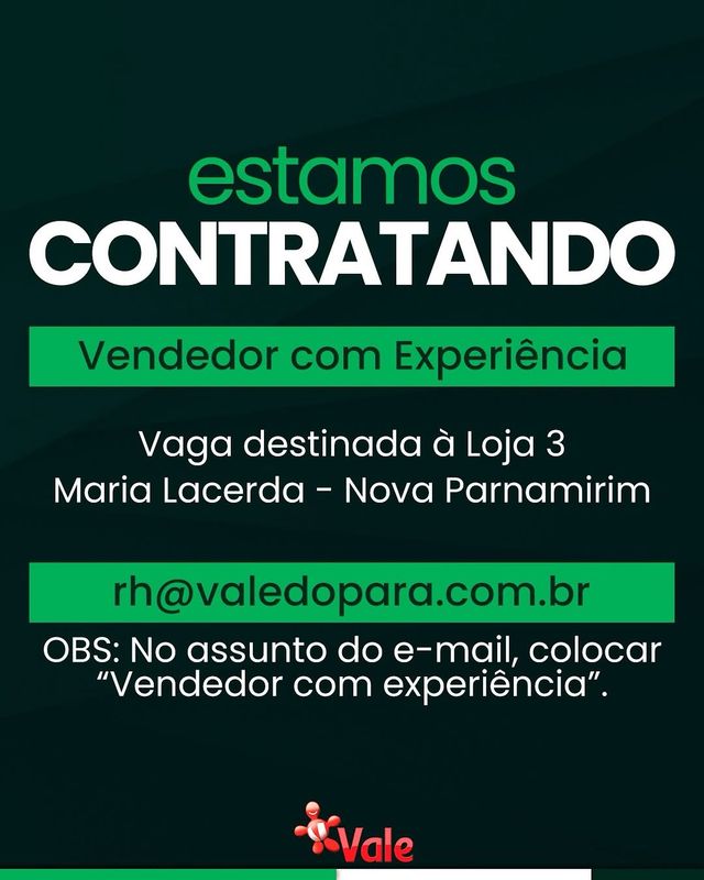 Post de @valedopara